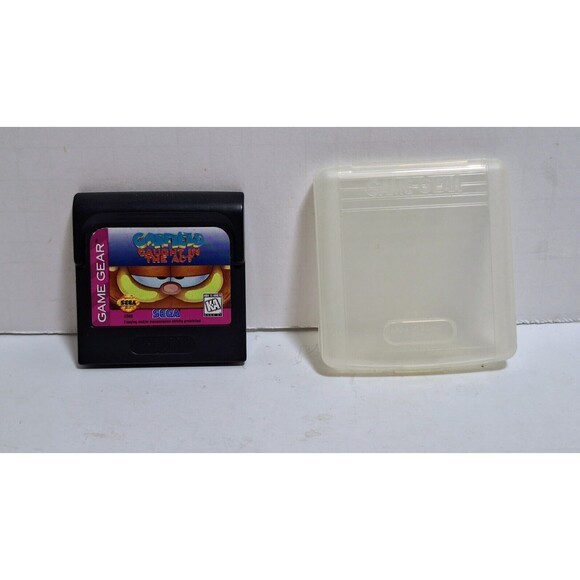 1995 SEGA GAME GEAR GARFIELD CAUGHT IN THE ACT & OEM CASE TESTED WORKING - Picture 4 of 9